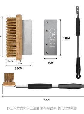 乐汇披STD萨烤箱清洁铜丝炉刷头烤刷47萨cm刷304不锈钢手柄披烤炉