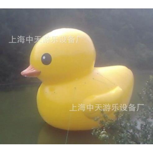 直地销广特厚充气大黄鸭闭气水大KT-02白鹅陆地模型雪告卡上通气