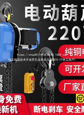 吨环链电动葫芦380v12吨3吨470635吨10吨群电葫芦220v家吊升用倒