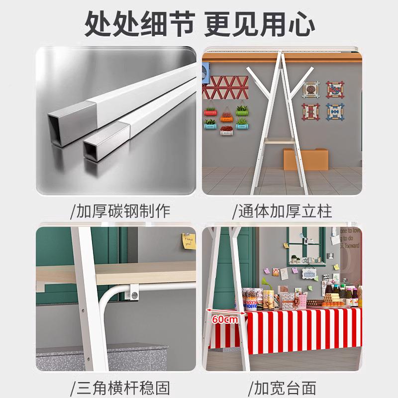 集市摊位展示架可折商985业夜市移动摆摊车架子示花展台叠地摊车
