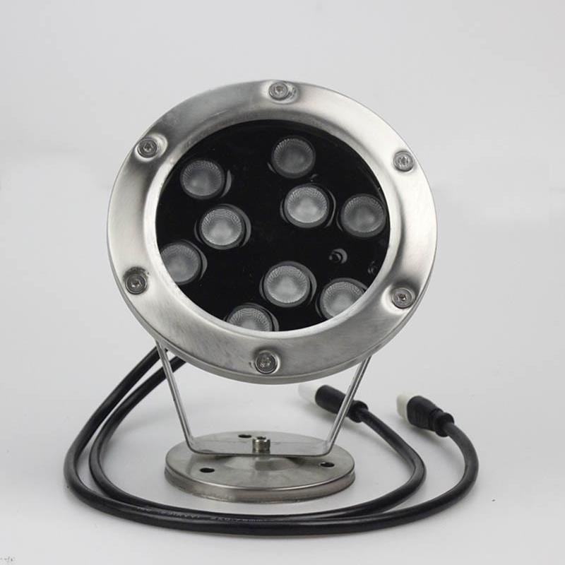 304不锈钢MX512外D控全彩9下*2W圆形功率三合一芯大JDC-SDD-片水