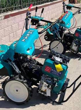 优惠十NLY耕二马力柴耕油地机水田用打田旋耕机松土除两草微机