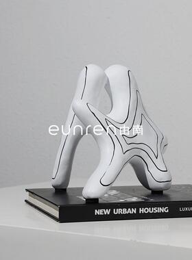 现代简FBL约脂艺品家居品电工视柜书架酒柜样树板间饰艺术玄关软