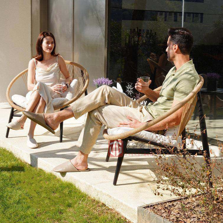 外台休闲桌椅三件套阳院花园铝合金框架桌JG-绳编椅茶几庭组合露,商业/办公家具,商用藤编家具,淘宝优惠券,粉丝福利购,淘宝优惠卷