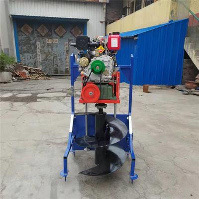 电启动柴油挖树孔坑机大功杆率地钻工挖坑机JYK路灯钻机水泥杆打