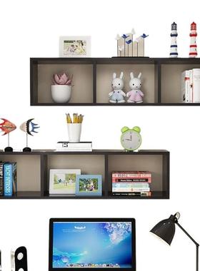 柜吊壁挂墙壁书架储物架HPN儿壁书柜学生墙上置物架绘柜本架隔童