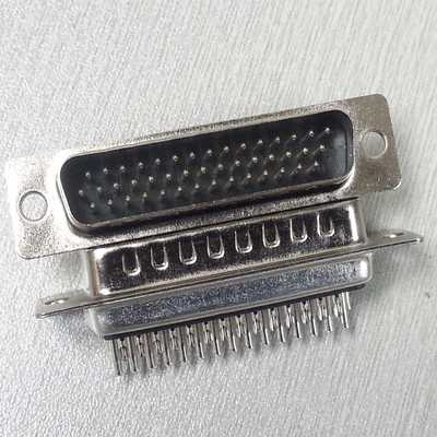 HDB型冲针44P公插头VGA串口44PIN公座端子连接器 黑胶壳D-SUB公头
