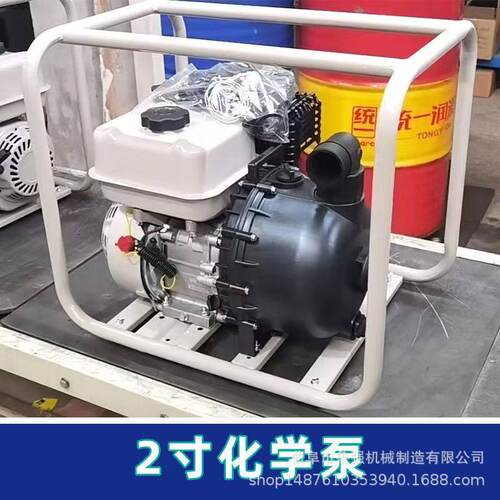 鲁强2寸汽油酸碱泵 海水专用抽水泵 耐腐蚀柴油发动机抽水泵