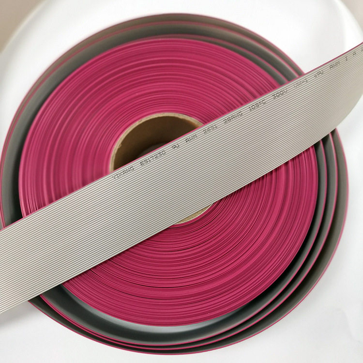 UL2651红边灰排线28AWG7/0.127正标间距1.0MM2P-64P生产厂家
