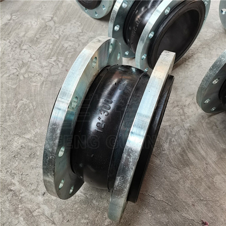 KXT单球体橡胶软连接 三元乙丙橡胶球污水管道用泵连接补偿器