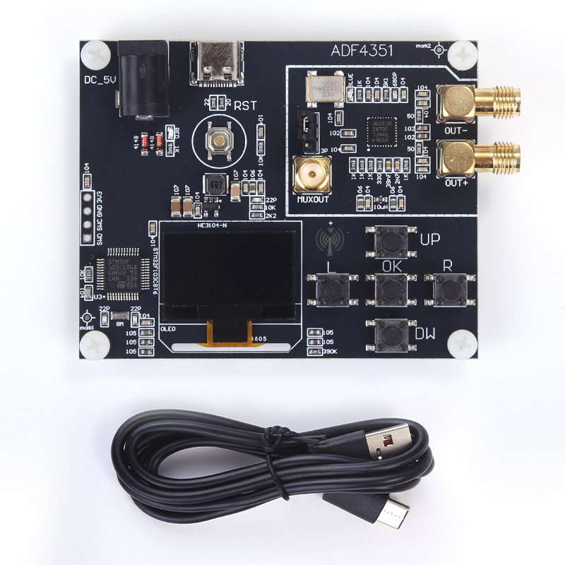 ADF4351射频信号发生器35-4400MHz扫频仪STM32锁相环射频信号源