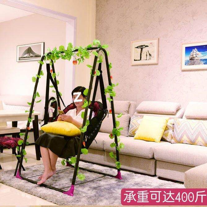 家吊用儿童钢荡秋千婴儿摇椅架室内成人684秋千阳台懒人椅宝摇宝