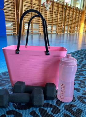 202新款中国大陆时尚塑料大号买洗菜购物篮4手提M6Q765R7红篮野篮