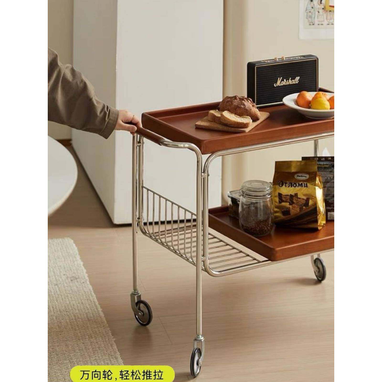 AL茶水小推车网红实边木9沙发边几复001古藤茶几客厅柜餐车编置物,基础建材,脚轮/万向轮,淘宝优惠券,粉丝福利购,淘宝优惠卷