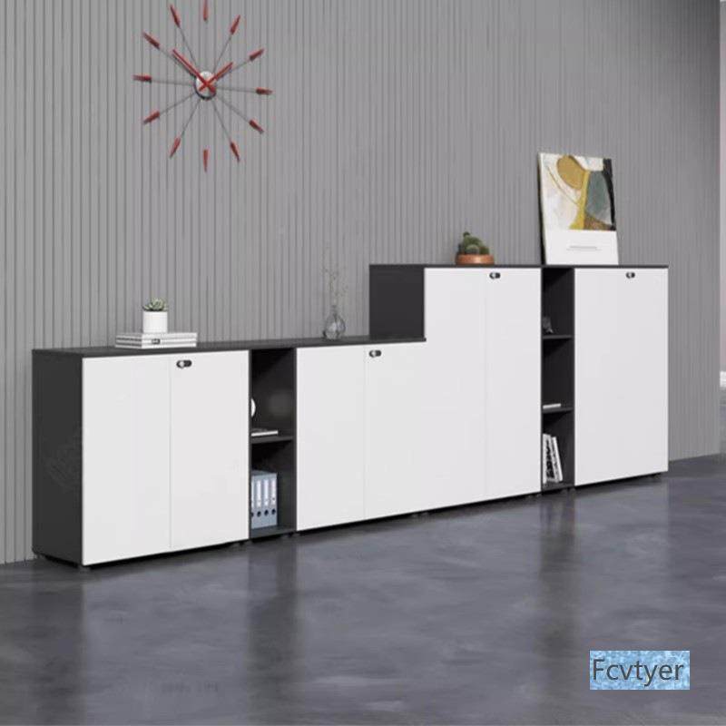 奇点白柜色茶柜打印机柜收纳储柜物柜木质柜矮柜水PCG001桌边文件