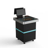 1.6寸智慧食堂RFID 654迷你结算食台双面5触控堂速结算快 智盘