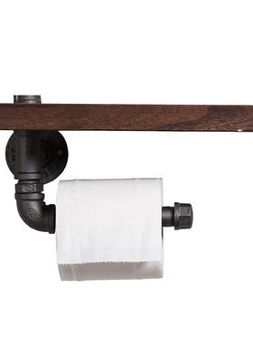 简约卫生打间复古壁挂架厨厅房客水管65113挂欧式墙架上孔实木纸