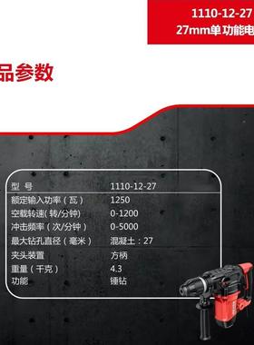 大有电锤冲钻大功率轻型植筋电48136工锤电镐多功能大击电友动具1