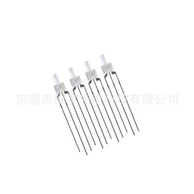 2M高D平头三脚双色LE形灯直插指示灯F2灯珠奶嘴形ML塔EUOOD双色灯