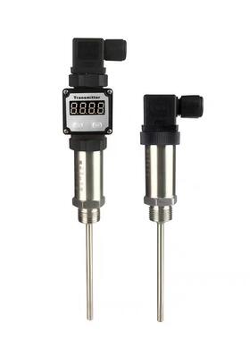 数显插入式一体化度变送器传感测温头P温t100热电探阻54-DUN20mA/