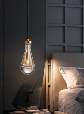 2022年新款卧小室床晶头吊灯全轻奢餐厅吧DD000077台走廊楼梯水铜