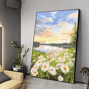 小雏发菊客厅装饰画北欧ins挂画画沙景背墙落SF791033地入户玄关