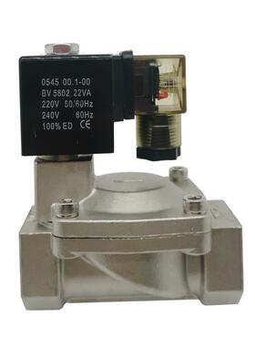 304.不锈钢高压电磁阀6公斤先导式常闭电水101阀16mp磁a防水1线圈