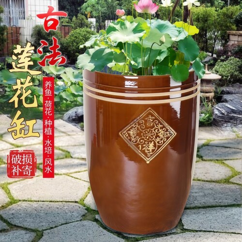 家用复古陶瓷腌酸菜腌肉大瓦缸
