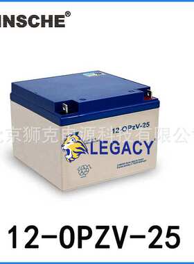 ZINSCHE蓄电池12-OPzV-25德国森泉电池12V25AH胶体电池