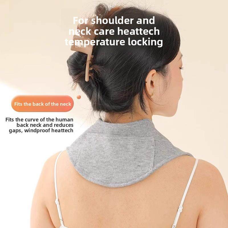 升级版颈椎护颈带口袋，小F18408披肩，空调房寒防护颈，保巾暖冬