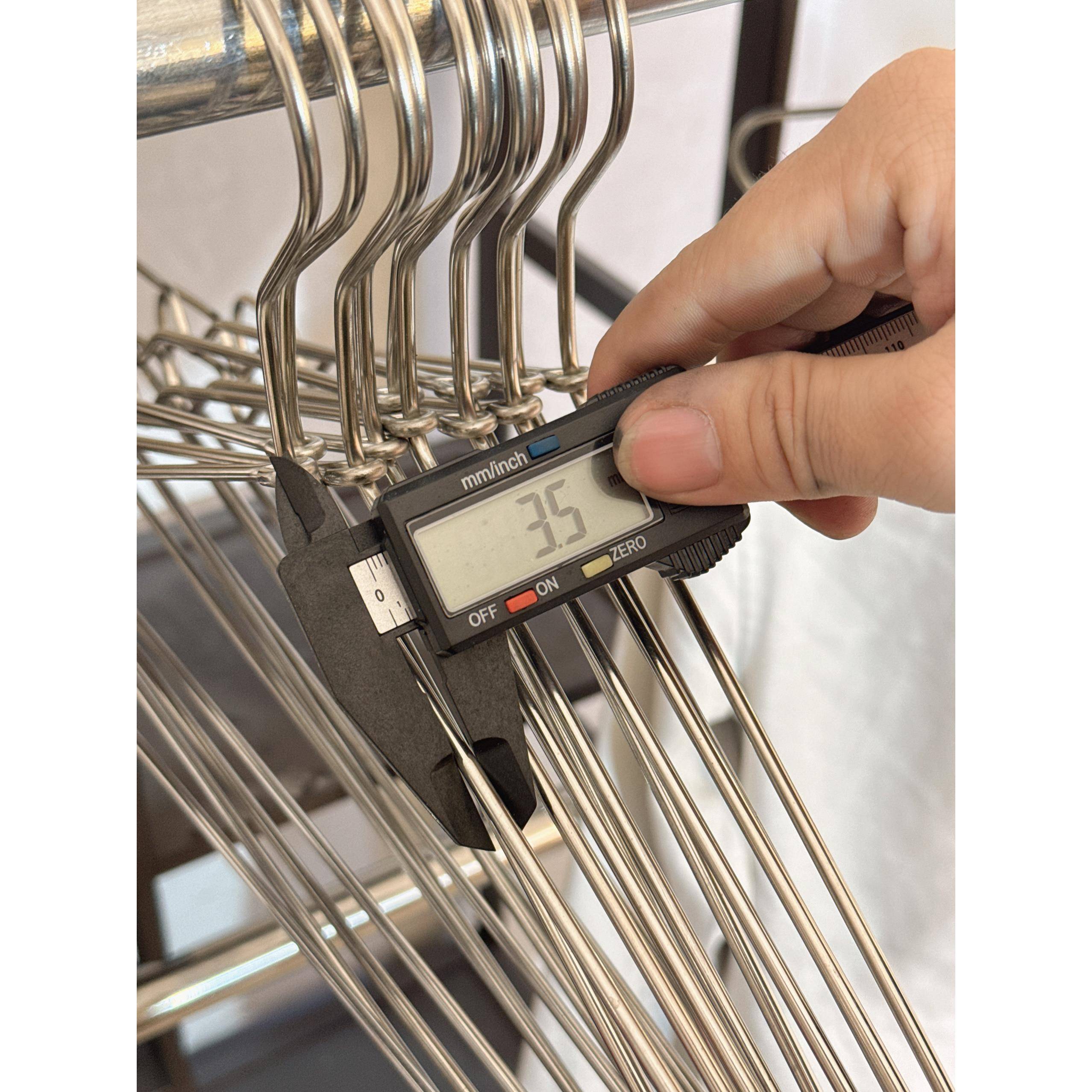 有凹槽款PAR4长3.5粗3404不锈钢防锈防晾衣腐架晒晾衣架家用有凹