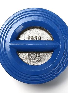 DH7X-10/16铸铁对夹蝶式止回阀DN40-N9007阀BAG水管单向弹D簧逆止