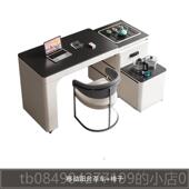 高档可转伸缩移动旋茶合桌小户型奢阳台茶桌椅组轻简约岩板家用小