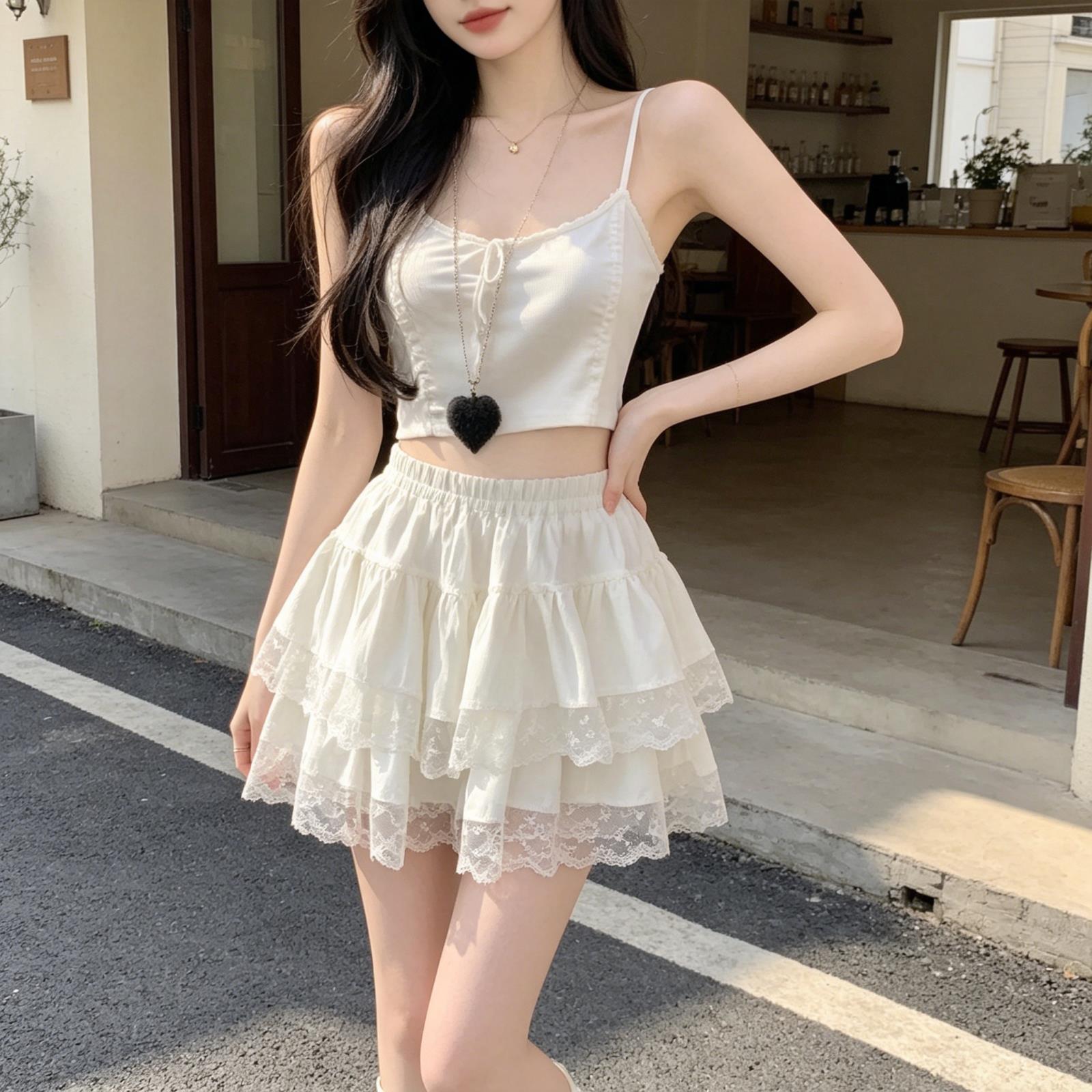大码女装春季芭蕾风蕾丝