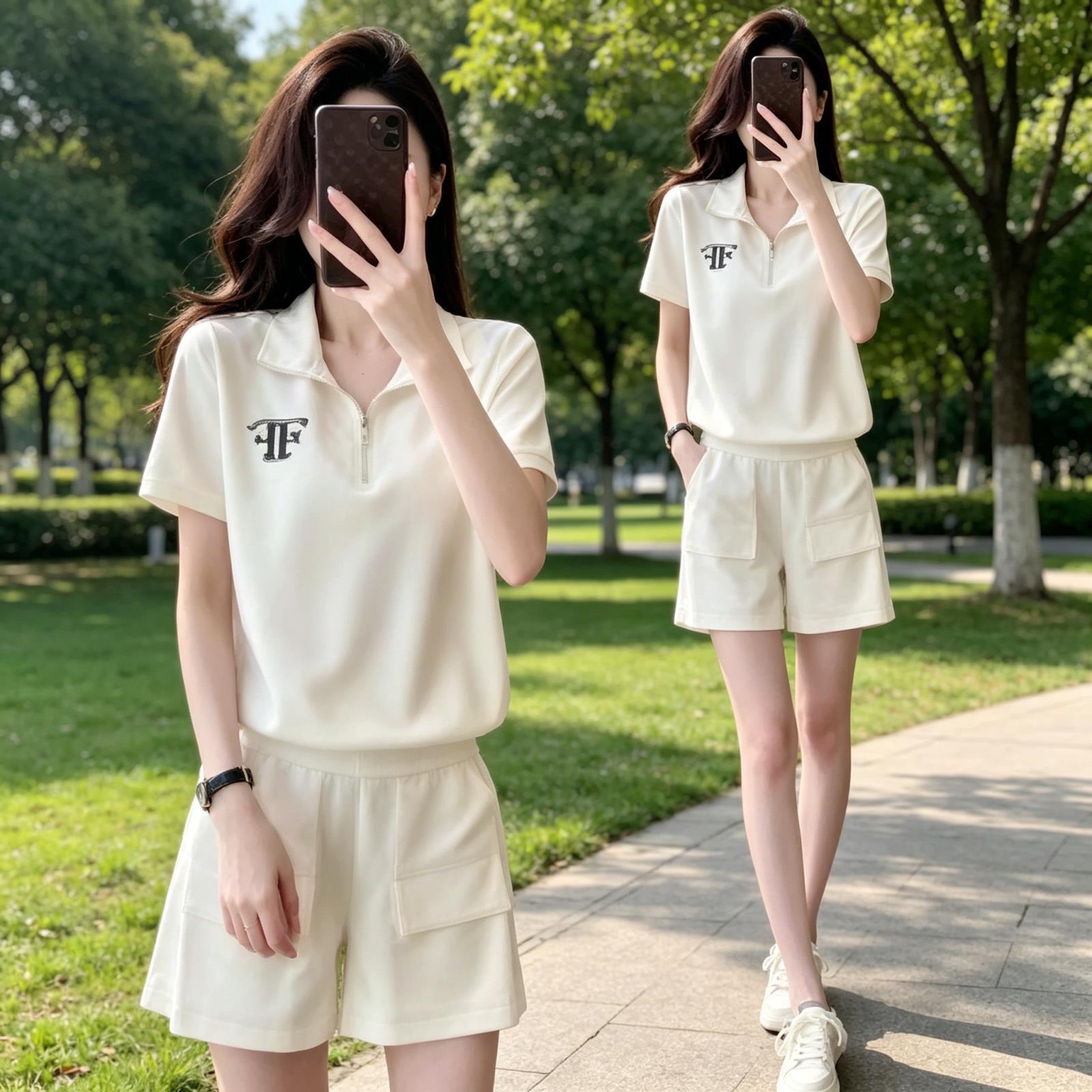洋气时尚休闲运动服套装