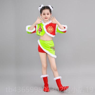 正品中国风生六一红灯笼演出服鼓声声学演出服喜庆幼单表儿演演出