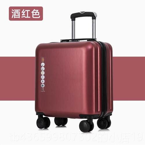 高档18寸行李箱pc材小0型2寸登机拉箱女高级感轻便旅杆行密码质皮
