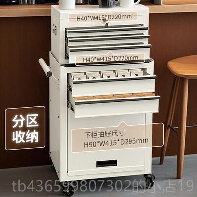 正品LESH置ARE工具车推车ins轻奢红多功能收手纳柜可移动物架网工