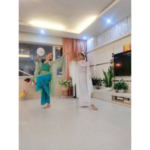 青典蛇白蛇改演出服 衫 正品 童儿良汉服古舞练功服飘逸宽松古风广袖