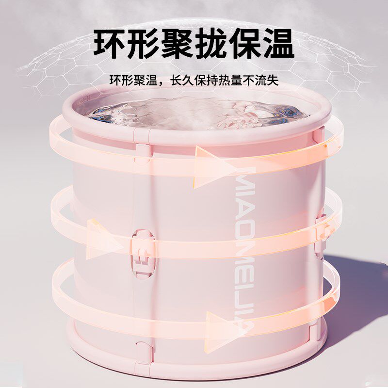 游泳桶婴儿家用恒温加热新生儿游泳池宝宝浴盆可折叠儿童泡澡桶坐