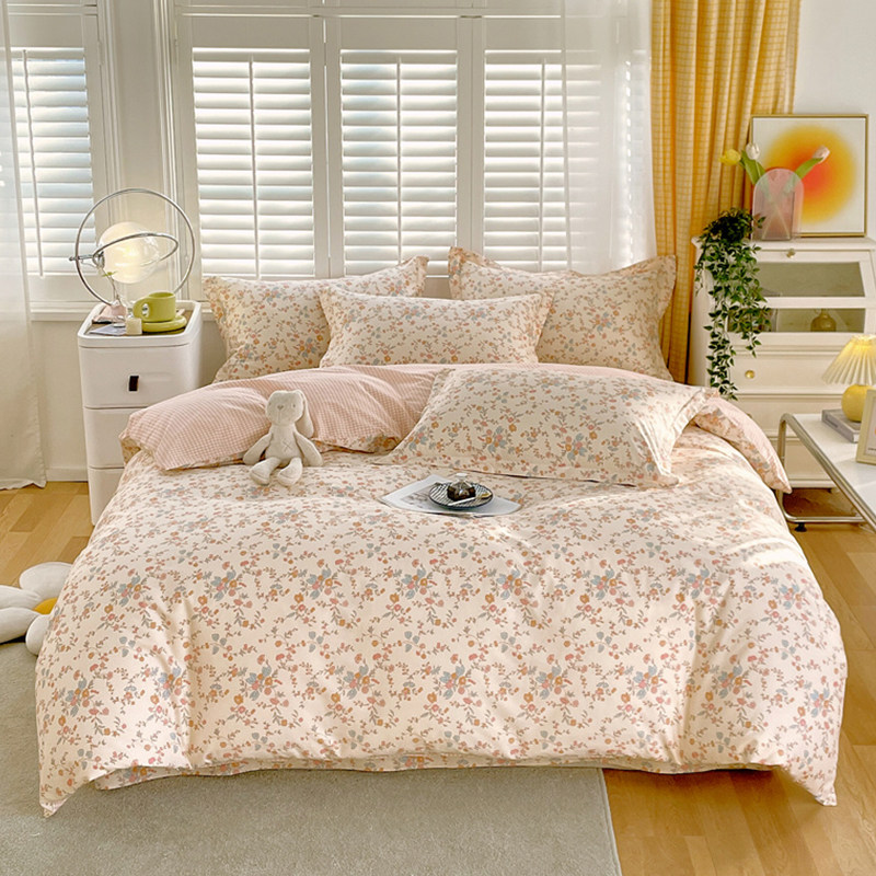 小清新被套单件全棉纯棉床单被罩田园风小碎花单人被单三件套夏季,床上用品,被套,淘宝优惠券,粉丝福利购,淘宝优惠卷