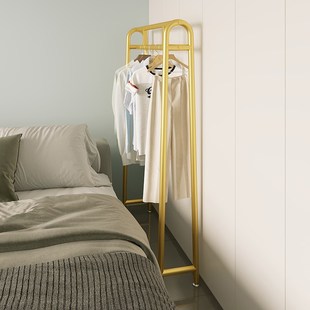 卧室挂衣架不占地小户型极窄衣帽架落地结实床尾边夹缝收纳晾衫架