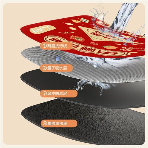入户门地垫2025新款红色进门脚垫家用玄关门口地毯耐脏耐磨可裁剪