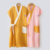 浴巾家用女可穿可裹纯棉吸水全棉纱布大人浴袍夏季 薄浴裙2023新款
