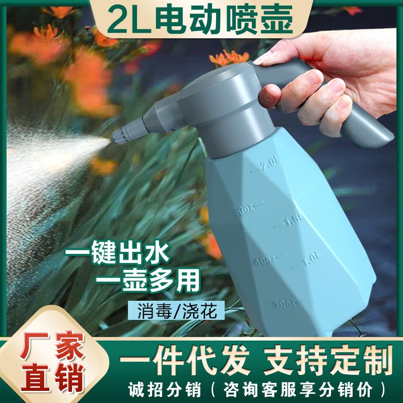 电动小喷壶锂电池洒水壶园艺打药喷雾器家用自动浇水壶消毒清洁