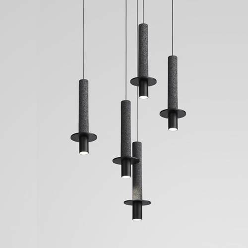 北欧创意led卧室床头灯个性简约吧台餐厅咖啡厅水磨石复古小吊灯