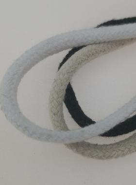 10支空心纯棉绳 MS16*4黑色本色漂白色棉绳 直径4mm空心棉绳