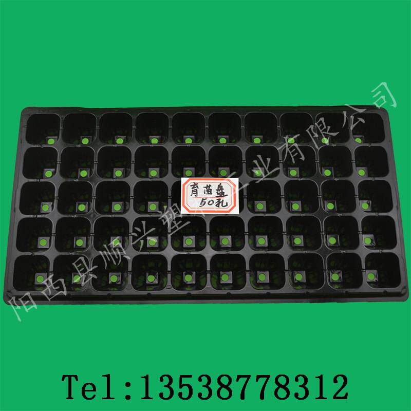 蔬菜穴盘 50孔加厚育苗盘 多肉抗氧化耐用苗育秧盆 花卉育苗穴盘