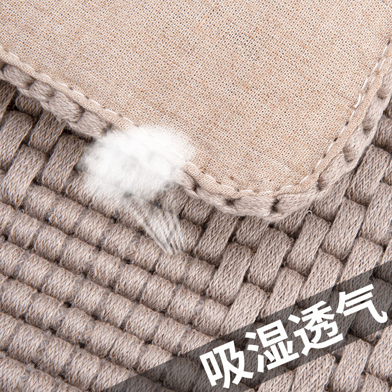 手工编织椅子坐垫亚麻垫家用沙发垫可定制防滑加厚四季老板凉椅垫