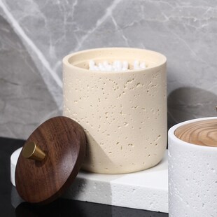 2024新款高档棉签盒个性创意轻奢棉花棒收纳盒酒店家用牙签牙线盒